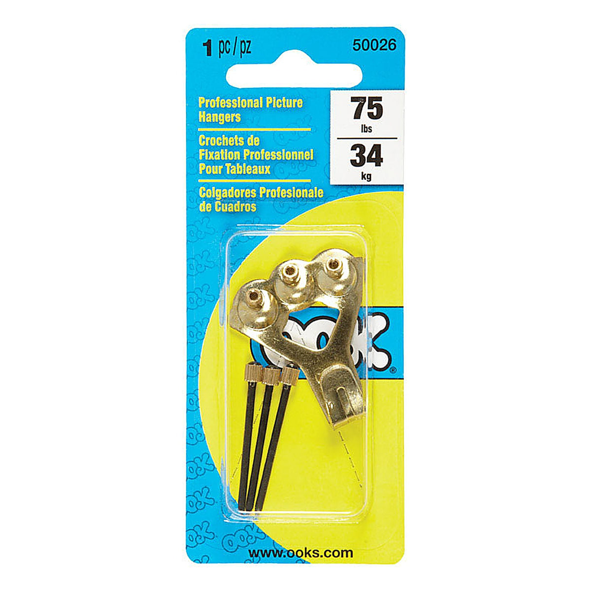 OOK 50026 Professional Picture Hanger 75 lb. 1/Pack