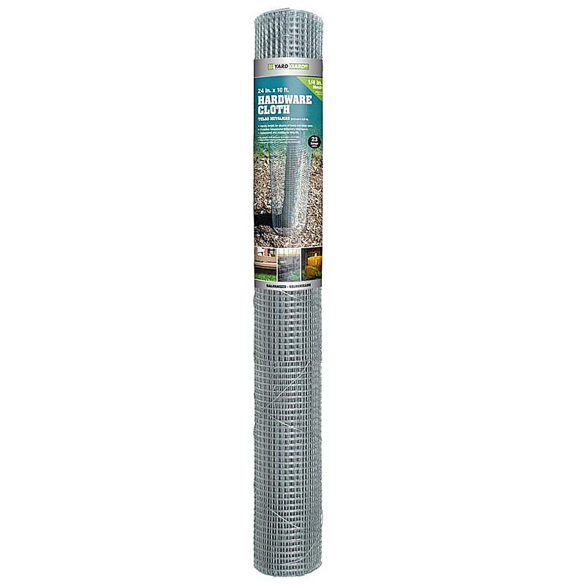 Garden Zone 122410 24 in. W x 10 ft. L Silver Steel 23 Ga. Hardware Cloth