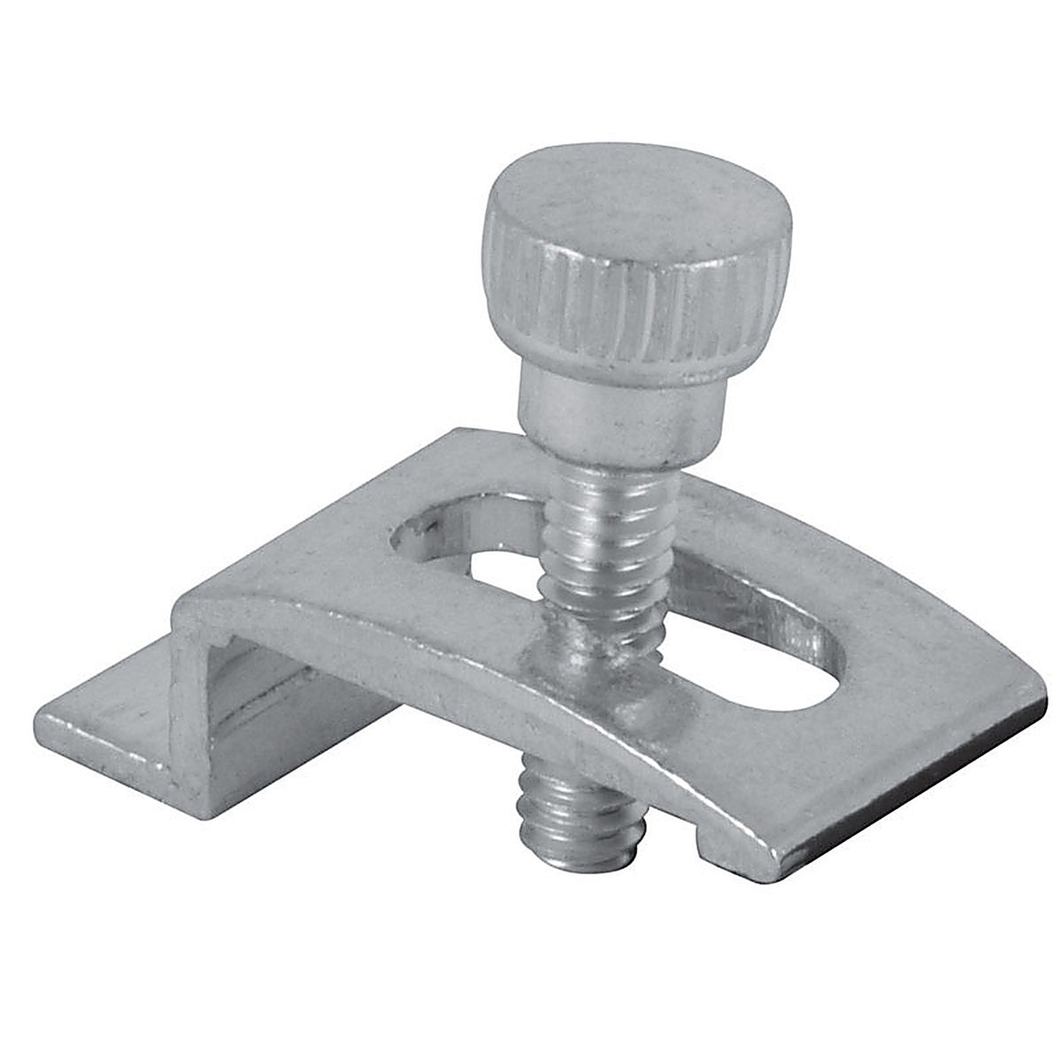 Prime-Line PL7939 Mill Aluminum Storm Door Panel Clip For 1/2 inch 8/Pack