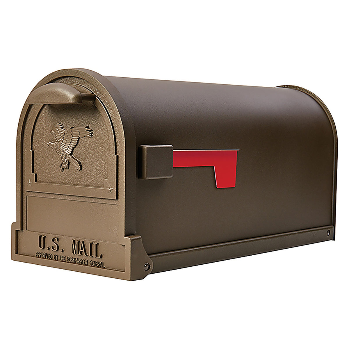 Gibraltar AR15T0000 Arlington Classic Galvanized Steel Post Mount Bronze Mailbox
