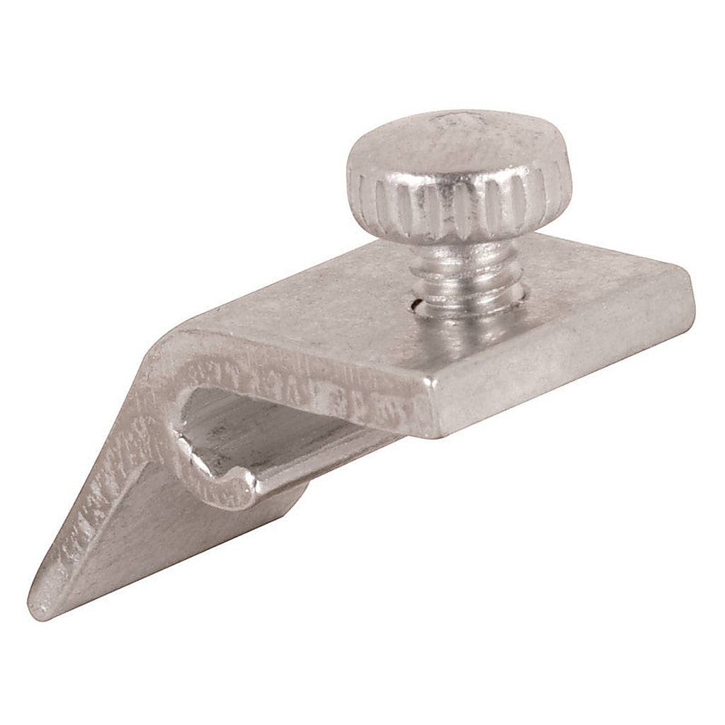 Prime-Line PL7949 Mill Aluminum Storm Door Panel Clip For 1/2 inch 8/Pack