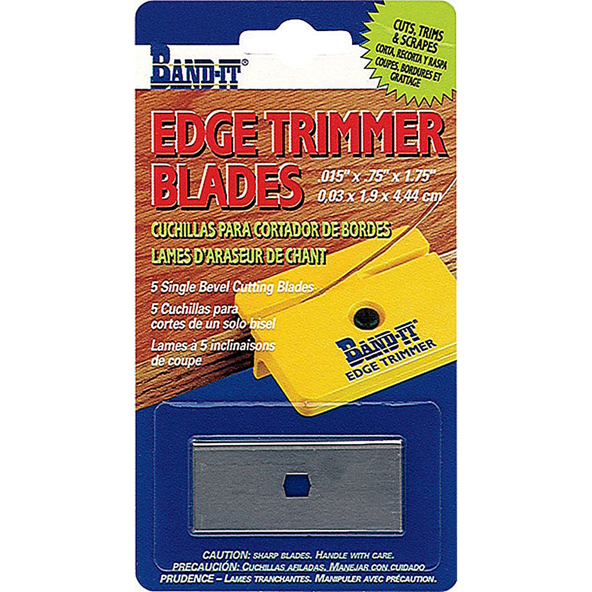 Band-It - 25233 - 0.75 In. W X 1.75 In. L Prefinished White Birch Wood Veneer Edge Banding