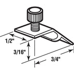 Prime-Line - PL7951 - Mill Aluminum Storm Door Panel Clip for 1/2 Inch 8 Pack