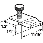 Prime-Line - PL7953 - Mill Aluminum Storm Door Panel Clip for 1/2 Inch 8 Pack
