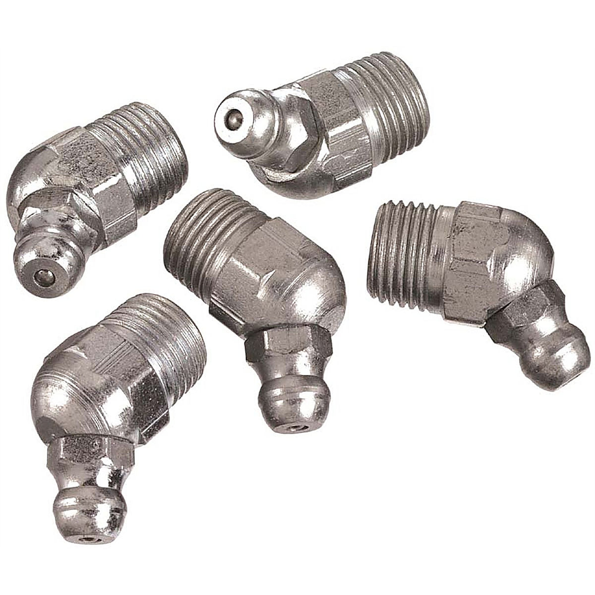 Lincoln 5291 1/4in. 28 NPT 45 Angle Fitting
