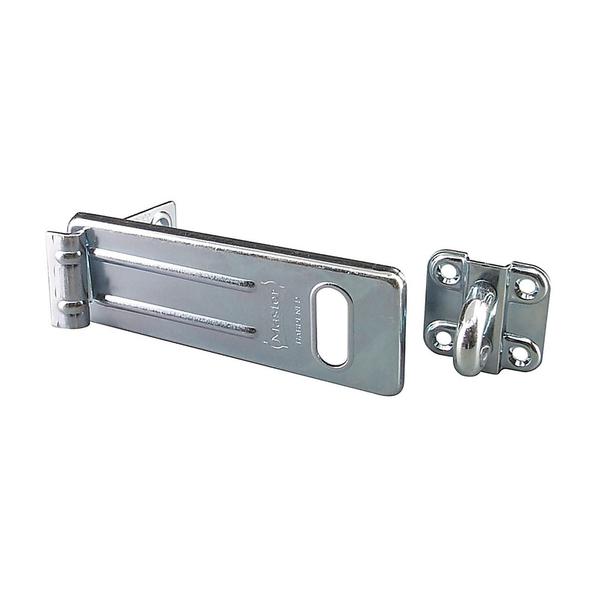 Master Lock - 706D - Zinc-Plated Hardened Steel 6 In. L Hinge Hasp 1 Pack