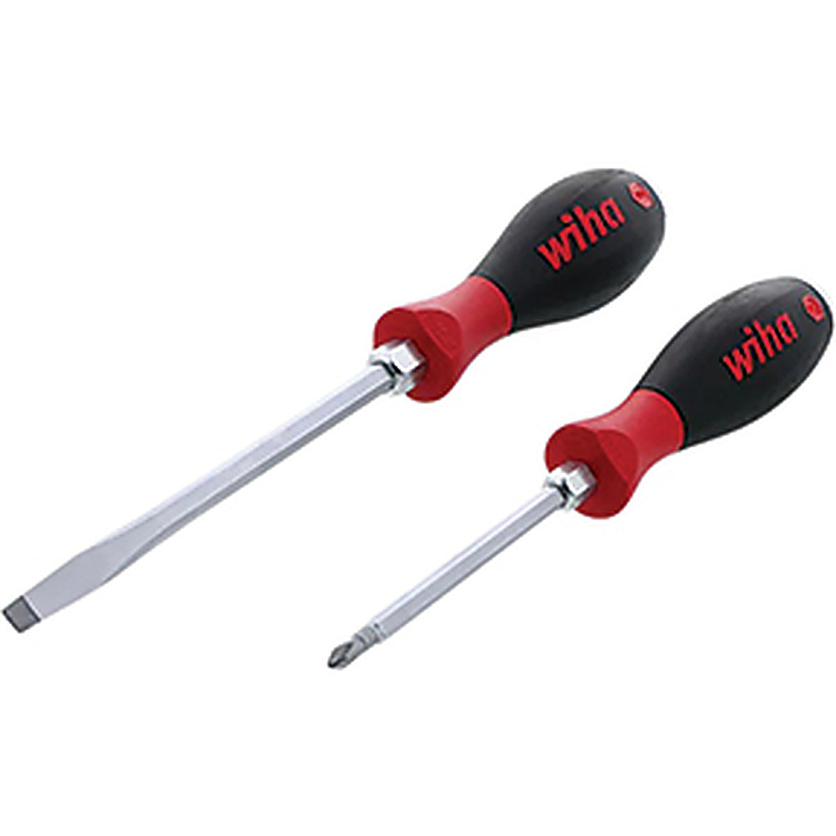 Wiha - 53082 - 2 Piece Soft Finish X Heavy Duty Slotted and Phillips Screwdriver Set