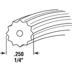 Prime-Line - P7709 - 0.25 In. D X 250 Ft. L Screen Spline