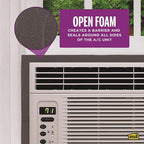 M-D 2535 Gray Foam Weather Stripping For Air Conditioner 42 in. L x 2-1/4 in.