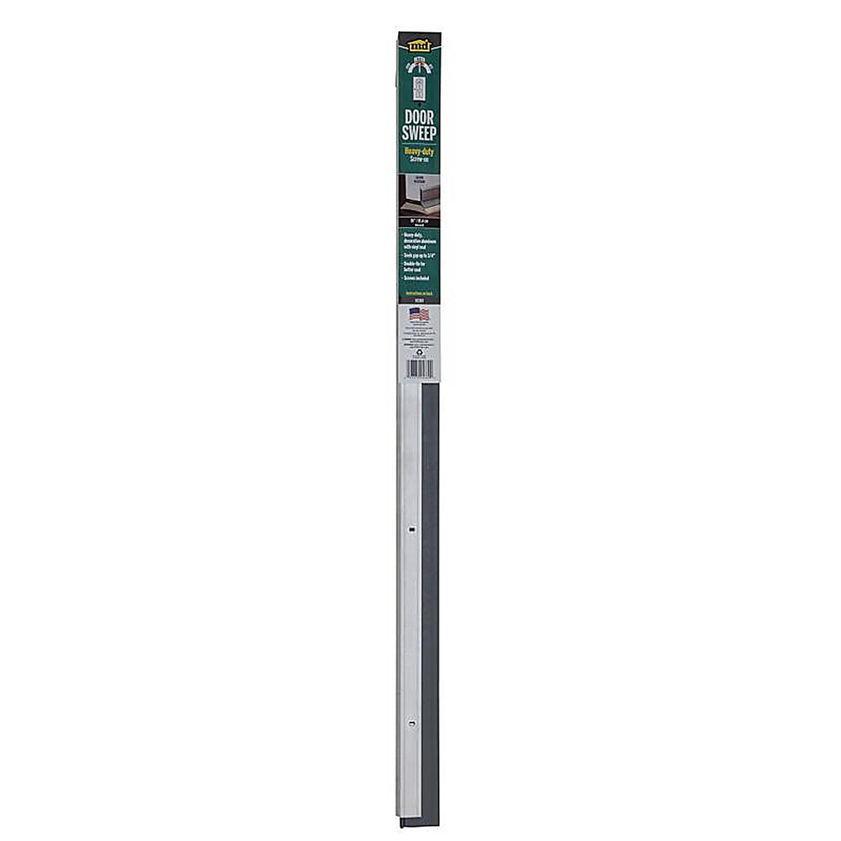 M-D 5389 Silver Aluminum Sweep For Garage Doors, Doors 36 in. L x 2 in.
