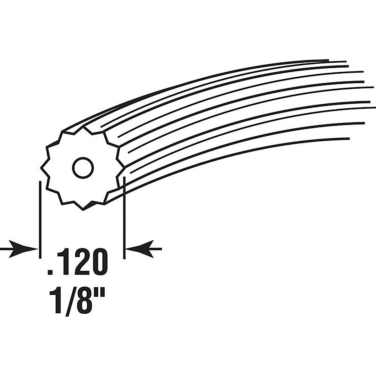 Prime-Line P7650 0.12 in. Dia. x 500 ft. L Screen Spline