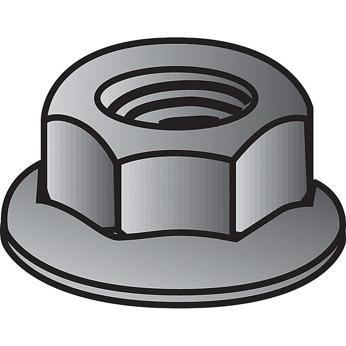Hillman 180396 1/4 in. Zinc-Plated Steel USS Whiz Lock Nut 100/Pack