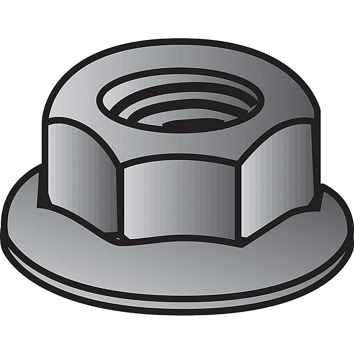 Hillman 180397 5/16 in. Zinc-Plated Steel USS Whiz Lock Nut 100/Pack