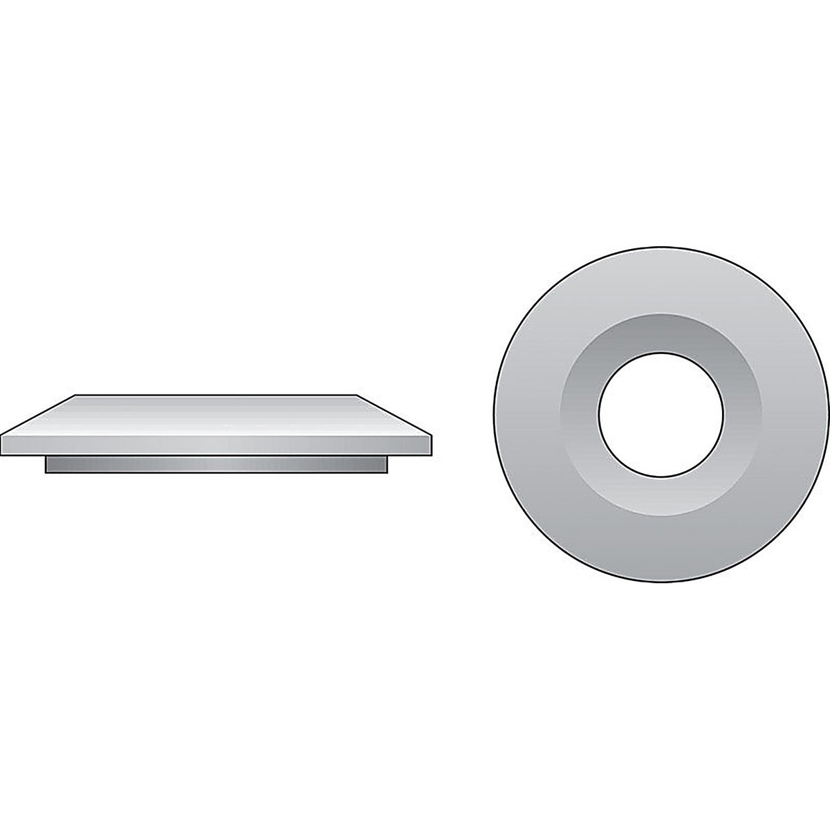 Hillman 290259 Zinc-Plated Steel 1/4 in. Bonded Neoprene Washer 100/Pack