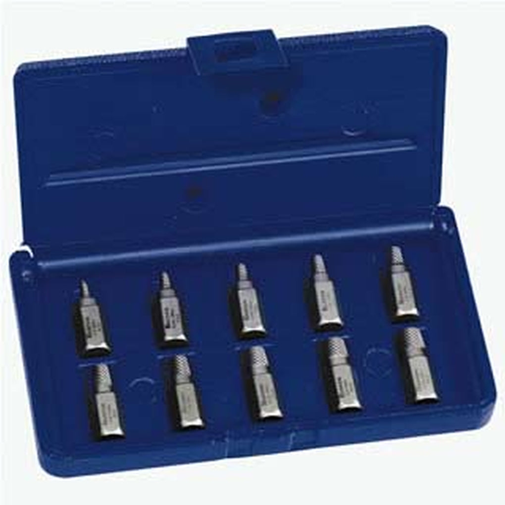 Irwin Hanson 53226 10 Pc. Hex Head Multi-Spline Screw Extractor Set