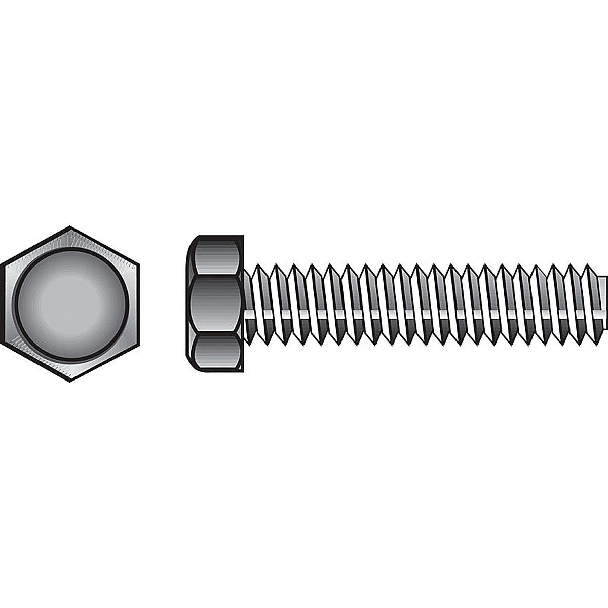 Hillman 221033 1/2 in. Dia. x 1-1/2 in. L Zinc Plated Steel Hex Tap Bolt 50/Pack