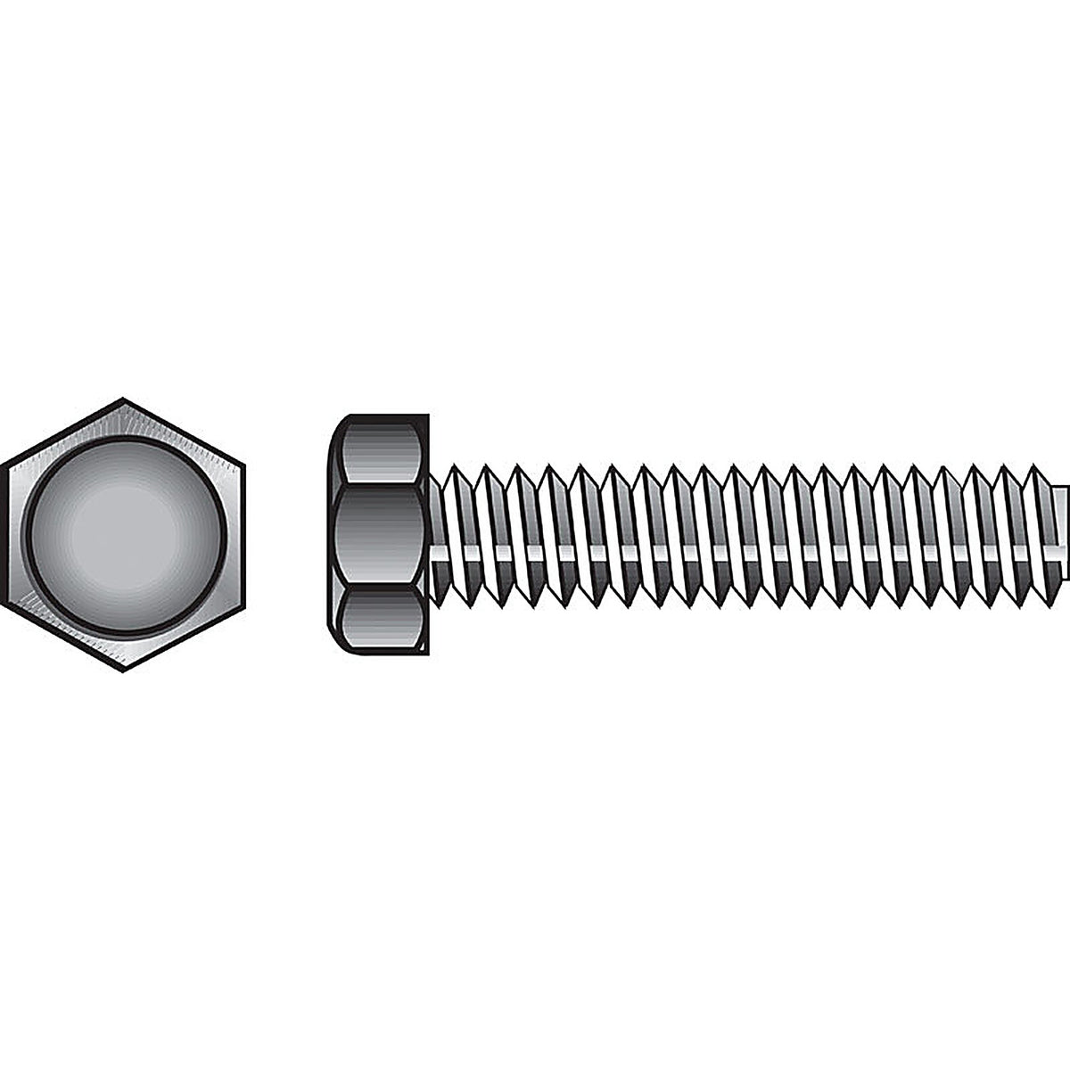 Hillman 221041 1/2 in. Dia. x 5 in. L Zinc Plated Steel Hex Tap Bolt 25/Pack