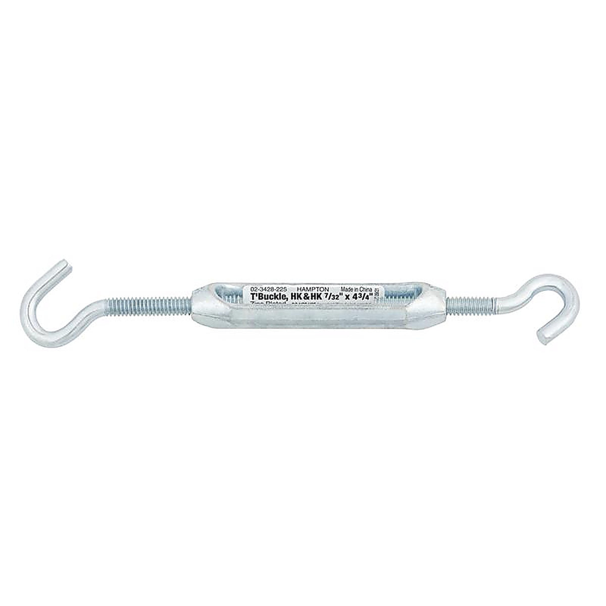 Hampton 02-3428-225 Zinc-Plated Aluminum/Steel Turnbuckle 120 lb.