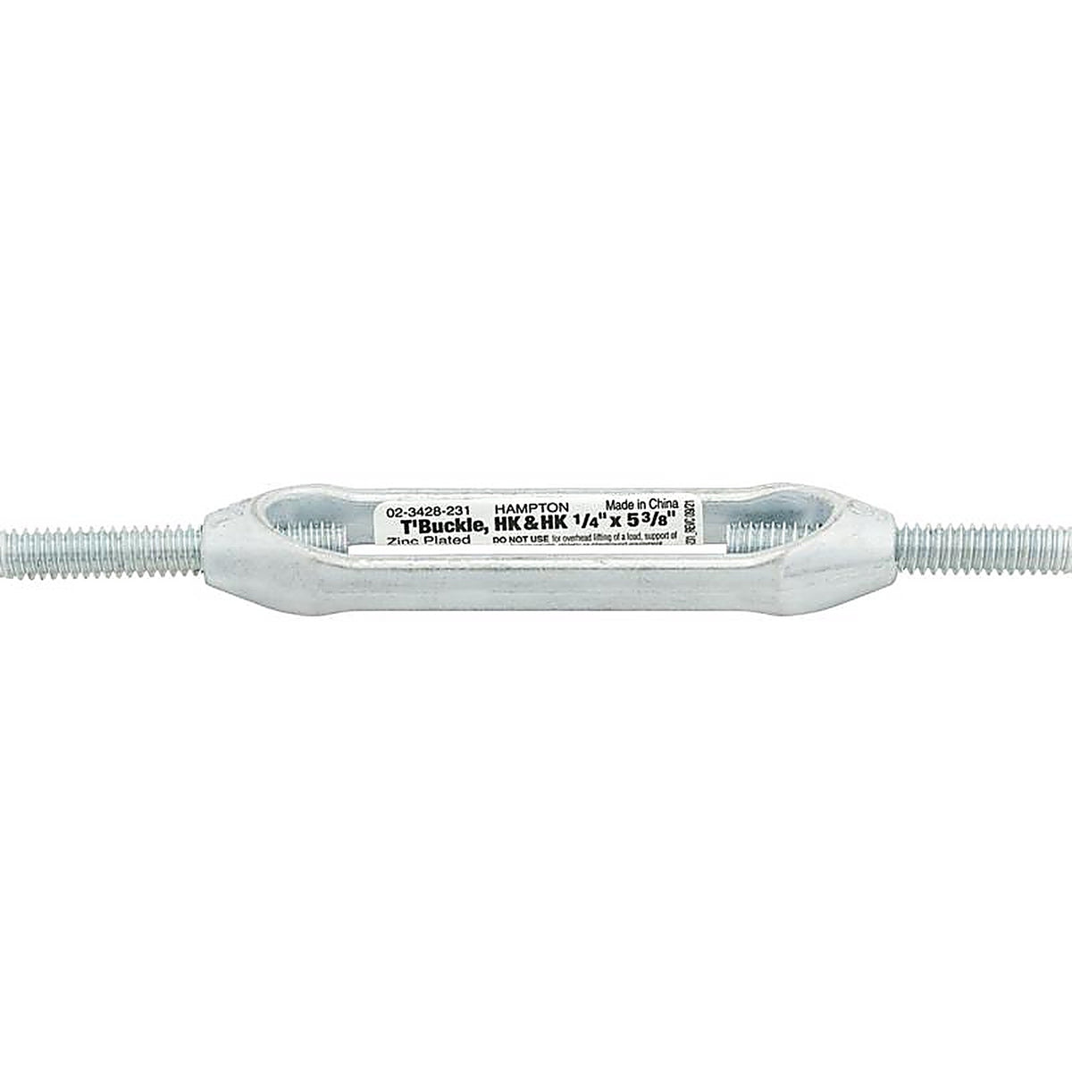 Hampton 02-3428-231 Zinc-Plated Aluminum/Steel Turnbuckle 160 lb.