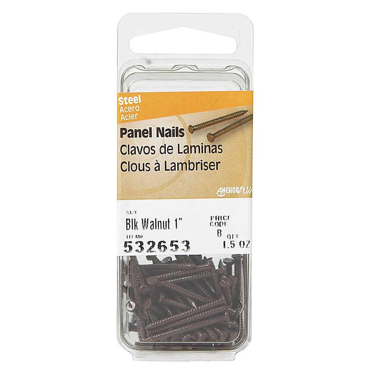 Hillman 532653 1 in. Panel Steel Nail Large