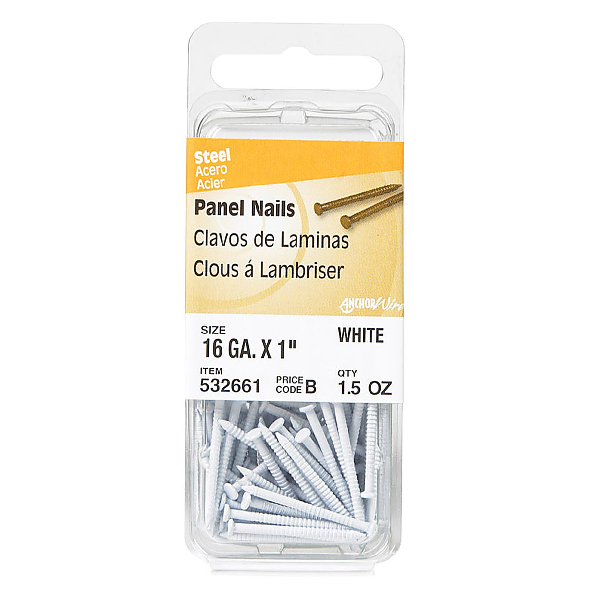 Hillman 532661 1 in. Panel Steel Nail Large