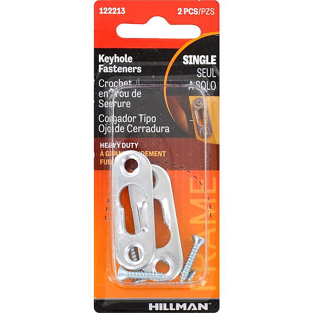 Hillman - 122213 - Steel-Plated Keyhole Picture Hanger 2 Pack