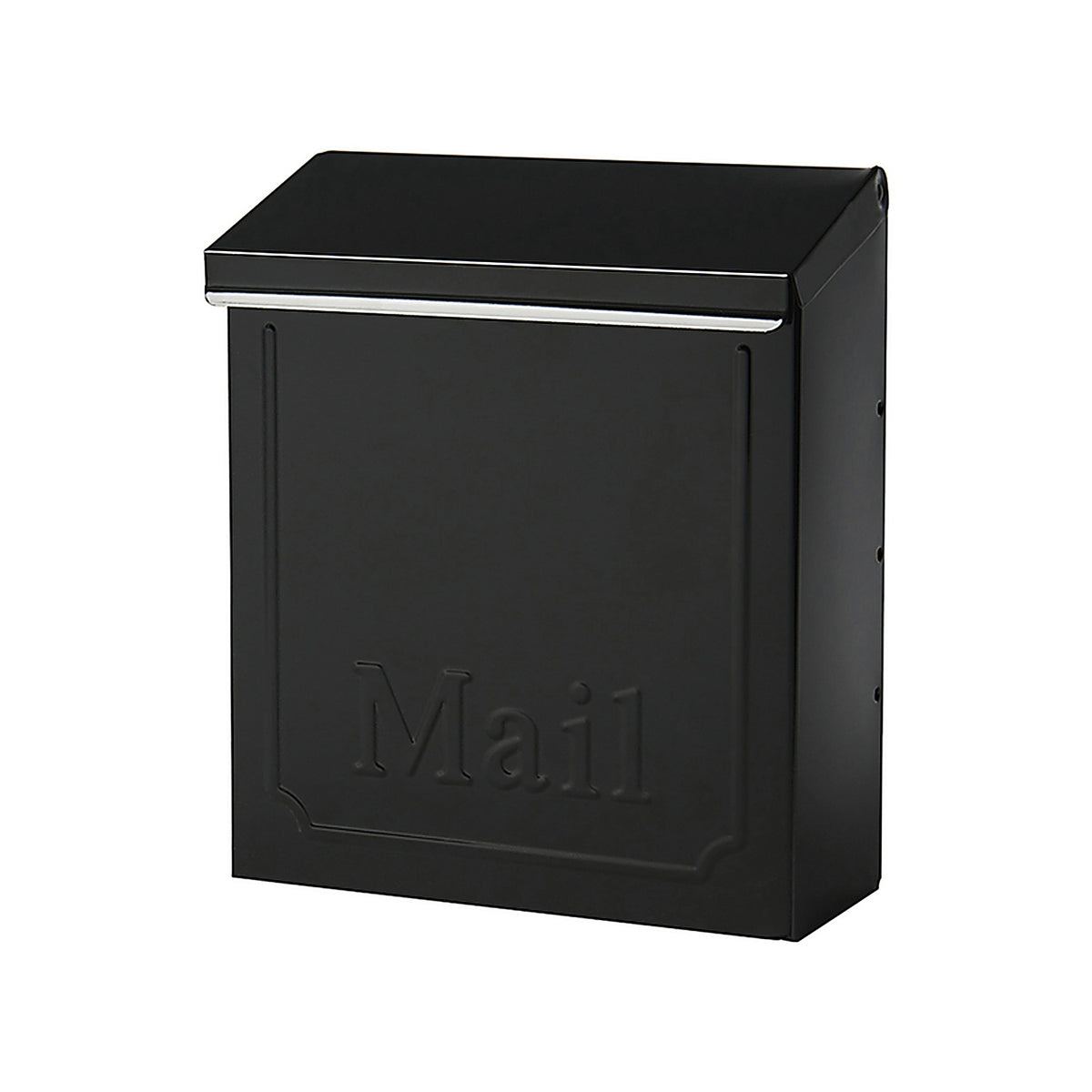 Gibraltar THVKB0001 Townhouse Classic Galvanized Steel Wall Mount Black Mailbox