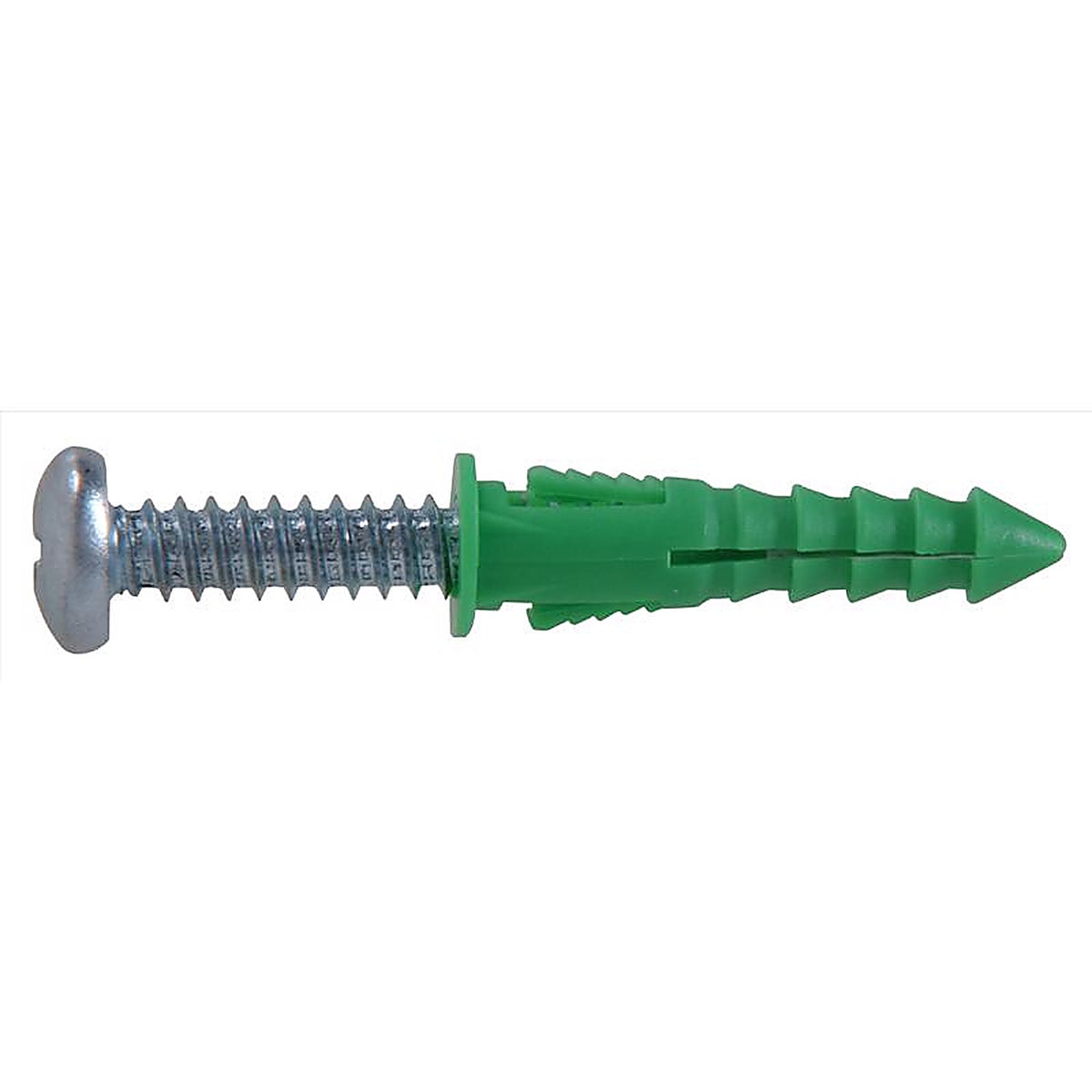 Hillman 5109 1/4 in. Dia. x 1-1/2 in. L Plastic Pan Head Ribbed Anchor 4/Pack