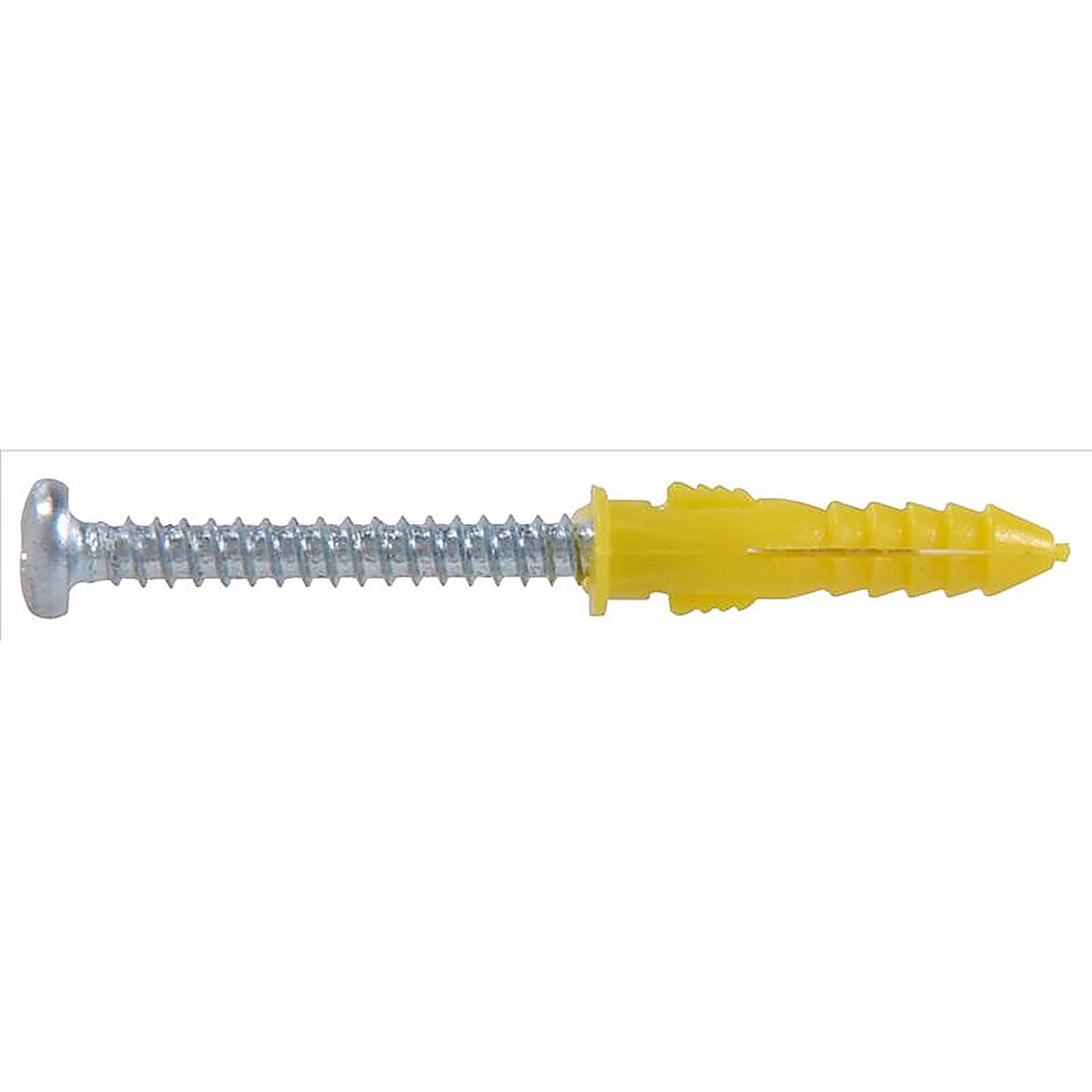 Hillman 5107 0.164 in. Dia. x 7/8 in. L Plastic Pan Head Ribbed Anchor 6/Pack