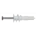 Hillman 41443 .164 in. Dia. x 1-1/4 in. L Nylon Flat Head Wallboard Anchors 10/Pack