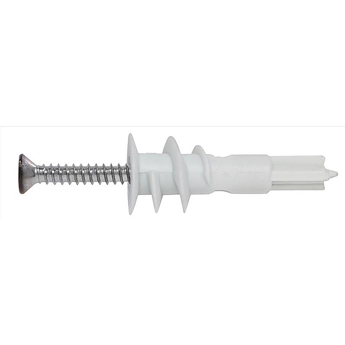 Hillman 41443 .164 in. Dia. x 1-1/4 in. L Nylon Flat Head Wallboard Anchors 10/Pack