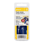 Hillman 5043 0.164 in. Dia. x 1 in. L Plastic Pan Head Conical Anchor Kit 8/Pack