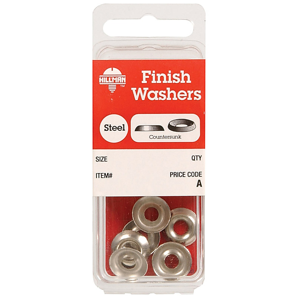 Hillman 6670 Nickel-Plated Steel .138 in. Finish Washer 10/Pack
