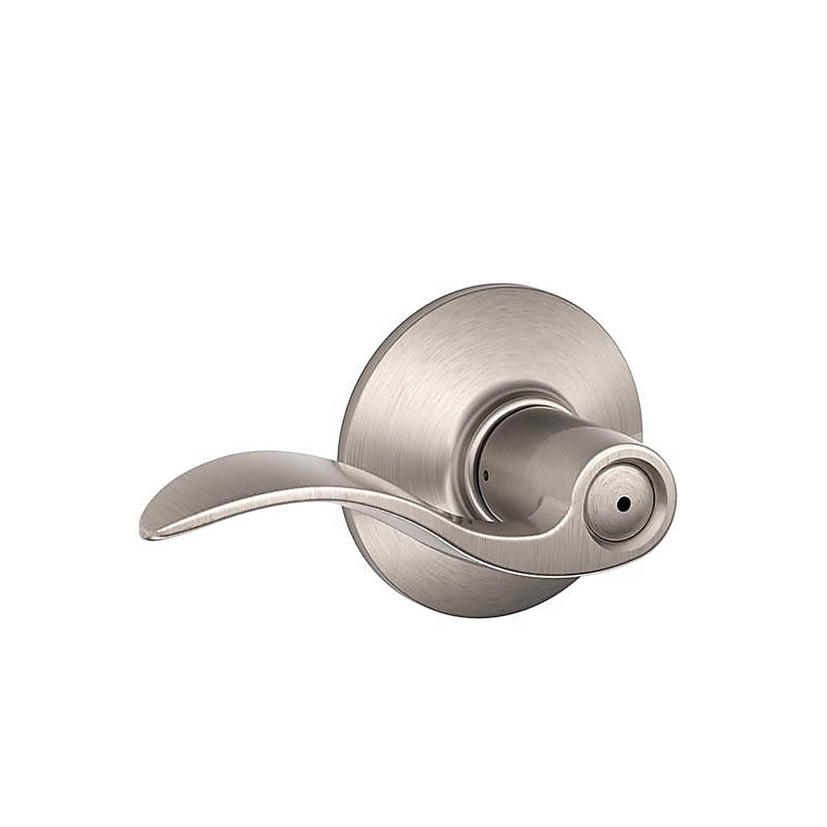 Schlage F40VACC619 Accent Satin Nickel Privacy Lockset ANSI Grade 2 1-3/4 in.