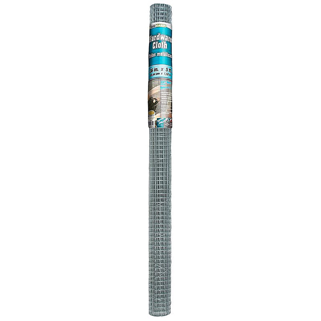 Garden Zone 113605 36 in. W x 5 ft. L Silver Steel Hardware Cloth 19 Ga.