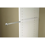 Easy Track RA1204 14 in. L Chrome Steel Wardrobe Rod