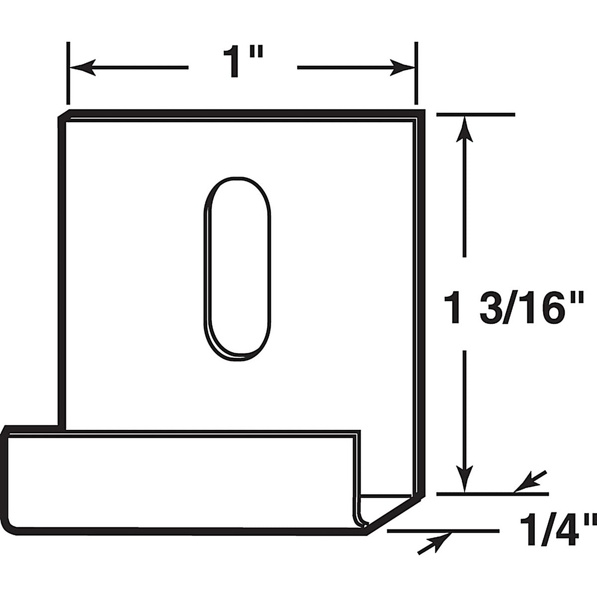 Prime-Line - U 9254 - Silver Heavy Duty Mirror Holder Clip 15 lb 6 pk