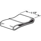 Prime-Line - M 6022 - 1-1/2 in. W Gray Frameless Shower Door Sweep