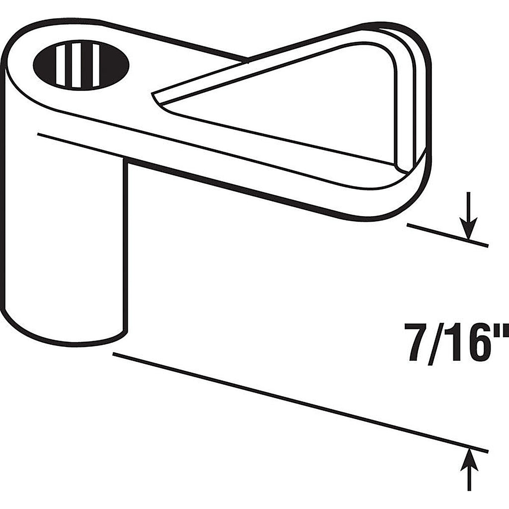 Prime-Line - L 5769 - Gray Plastic Screen Clip For 7/16 inch 4 pk