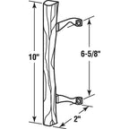 Prime-Line - C 1034 - 10 in. L Chrome Brown Metal Patio Door Pull