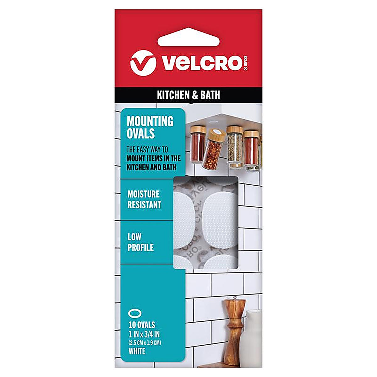 Velcro Brand - 91010 - Small Nylon Hook and Loop Fastener 1 In. L 10 Pack