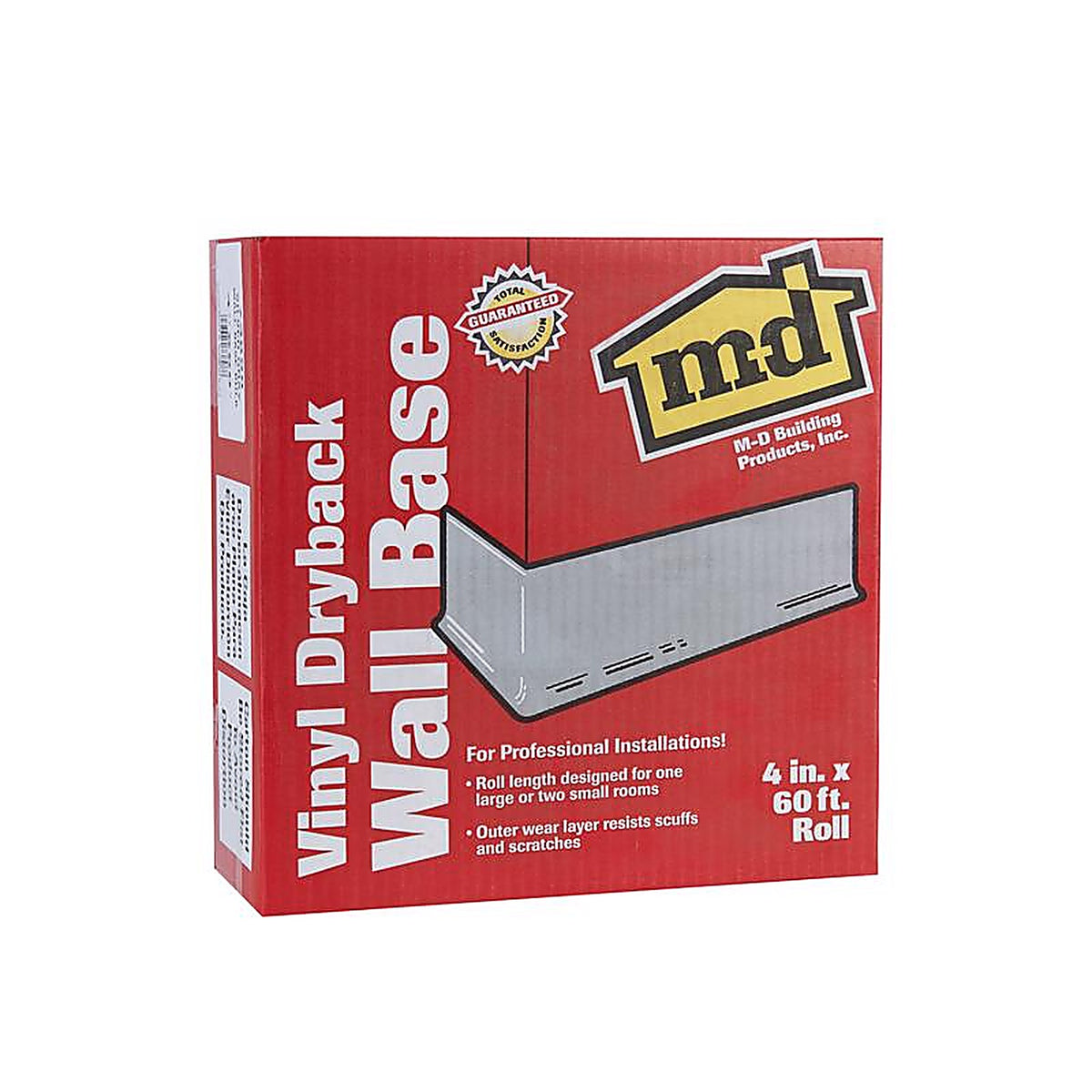 M-D - 73900 - Building Products 4 In. H X 0.08 In. W X 60 Ft. L Prefinished Brown Vinyl Wall Base