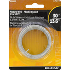 Hillman 121109 Plastic Coated Silver Picture Wire 30 lb. 1/Pack