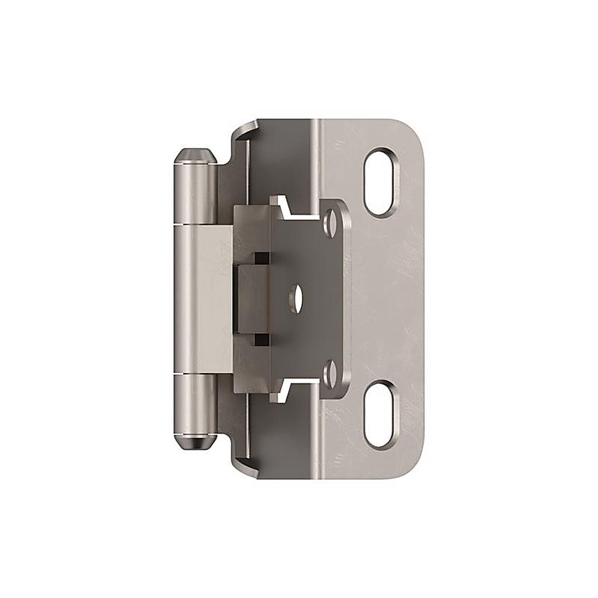 Amerock - BPR7550G10 - 1-1/2 In. W X 2-1/4 In. L Satin Nickel Steel Self-Closing Hinge 2 Pack