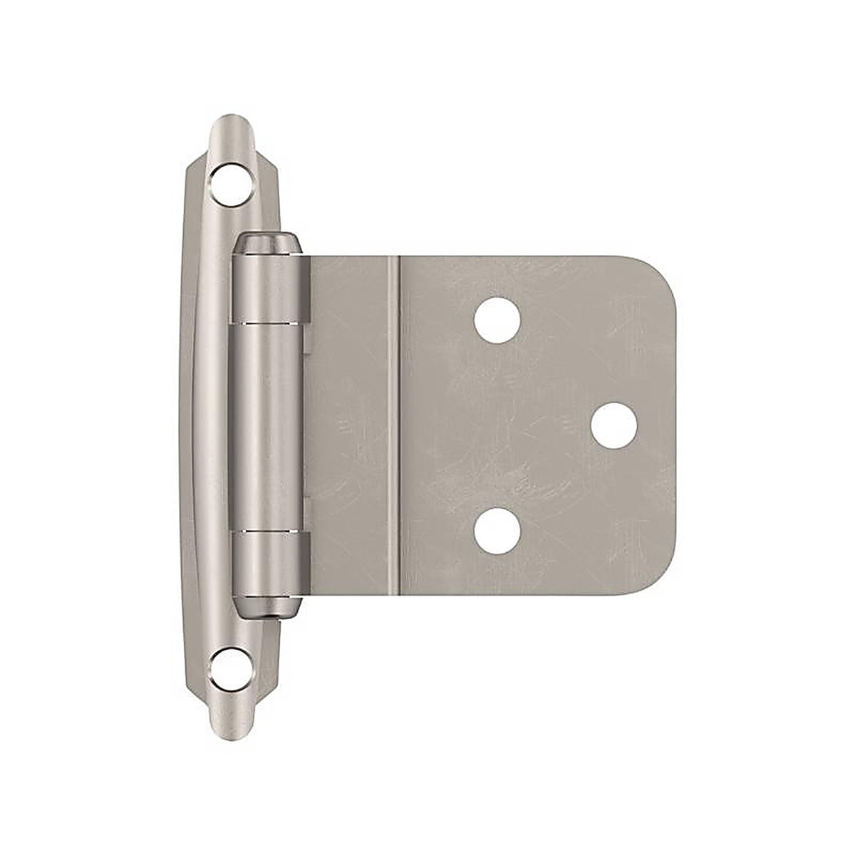 Amerock - BPR3428G10 - 2 In. W X 2-3/4 In. L Satin Nickel Steel Self-Closing Hinge 2 Pack