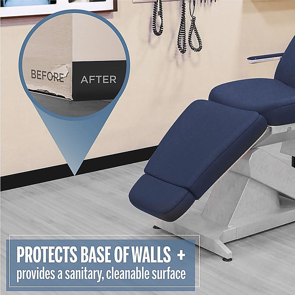 M-D 93146 4.5 in. H x 6.25 ft. L Prefinished Black Vinyl Wall Base