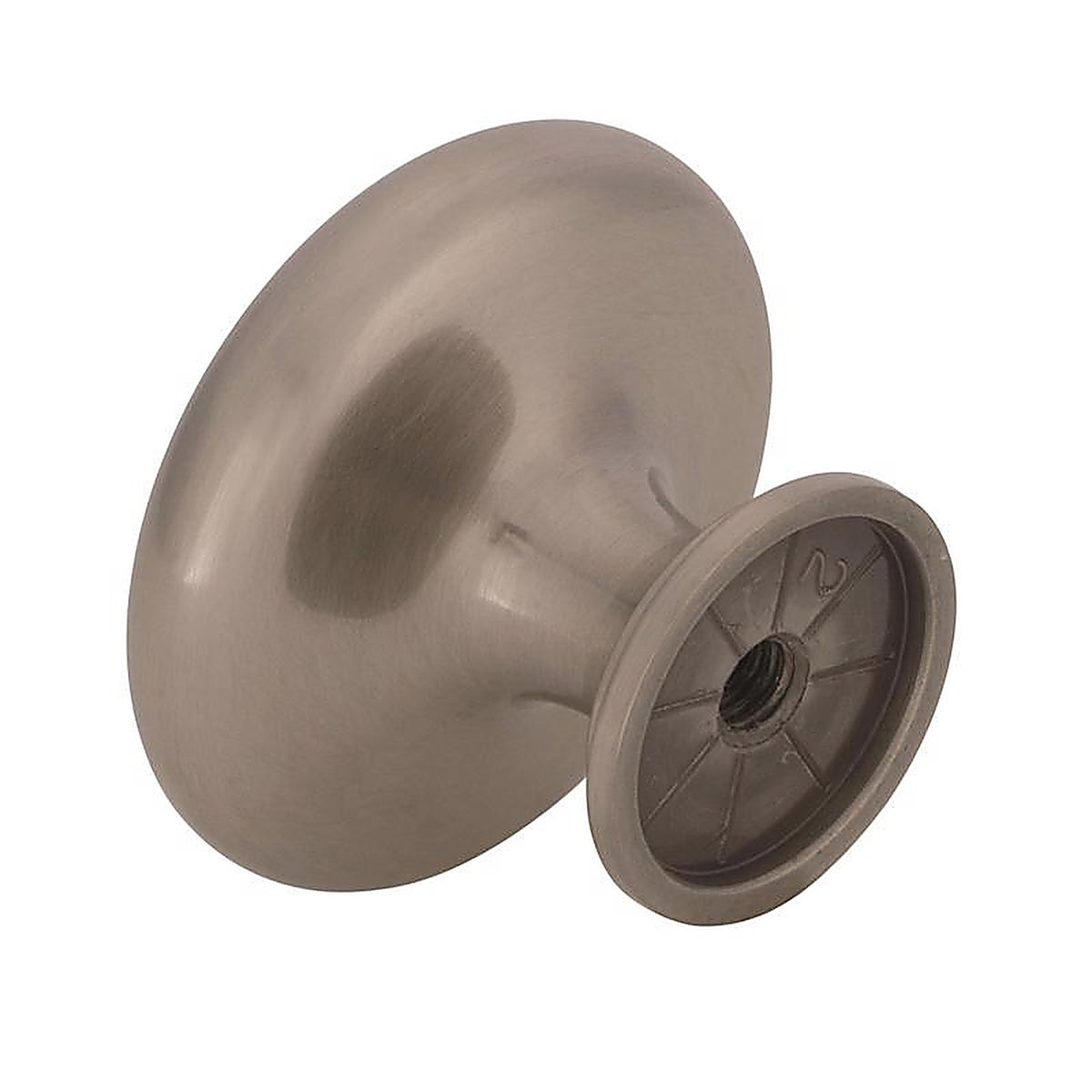 Amerock - BP1586G10 - Inspirations Round Cabinet Knob 1-5/16 In. D 1 In. Satin Nickel 1 Pack
