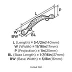 Amerock - BP1580ORB - Traditional Arch Cabinet Pull 3 In. Oil Rubbed Bronze Brown 1 Pack