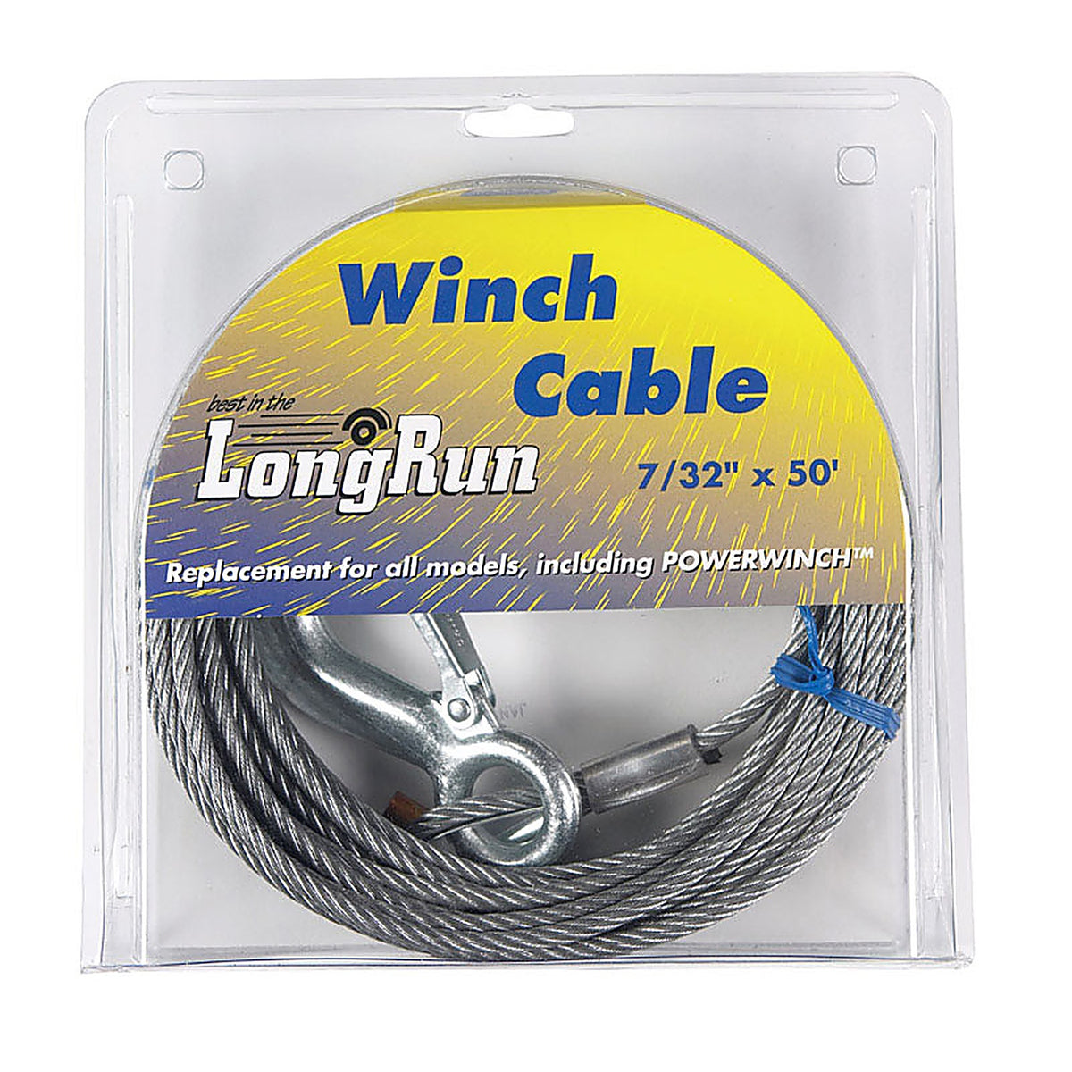 Tie Down Engineering - 59401 - 7/32 In. D X 50 Ft. L Galvanized Steel Aircraft Cable