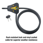 Master Lock - 8419DPF - Python 5/16 In. D X 72 In. L Vinyl Coated Steel Adjustable Locking Cable